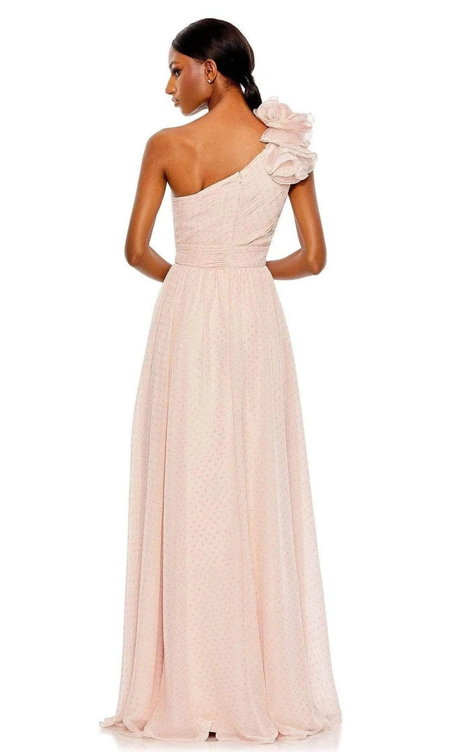 Mac Duggal - 49536 Floral Applique One Shoulder Gown 4 Mac Duggal - 49536 Floral Applique One Shoulder Gown