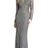 Mac Duggal - 5240 Embellished Long Sleeve Sheath Dress 1 Mac Duggal - 5240 Embellished Long Sleeve Sheath Dress
