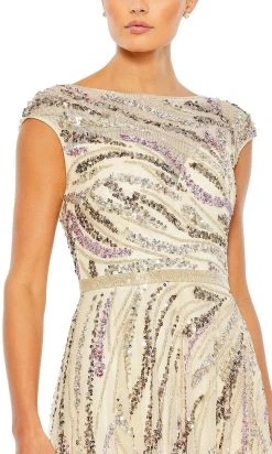 Mac Duggal 5445 - Cap Sleeve Beaded Evening Gown | Couture Candy 8 Mac Duggal 5445 - Cap Sleeve Beaded Evening Gown | Couture Candy