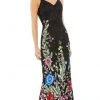Mac Duggal - 5475 V-Neck Floral Appliqued Dress 2 Mac Duggal - 5475 V-Neck Floral Appliqued Dress