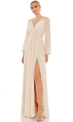 Mac Duggal 55694 - Bishop Sleeve A-Line Evening Gown | Couture Candy 11 Mac Duggal 55694 - Bishop Sleeve A-Line Evening Gown | Couture Candy