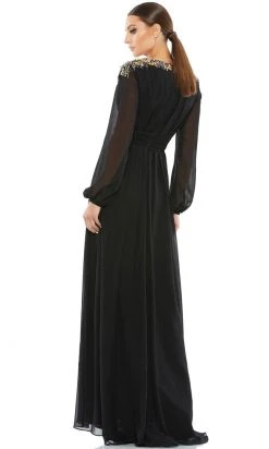 Mac Duggal 55694 - Bishop Sleeve A-Line Evening Gown | Couture Candy