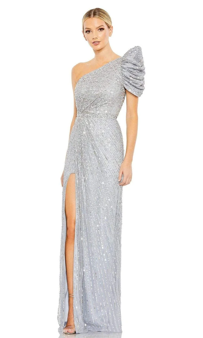 Mac Duggal - 5622 Draped Sleeve Sequin Gown 7 Mac Duggal - 5622 Draped Sleeve Sequin Gown