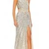 Mac Duggal 5687 - One Sleeve Asymmetrical Long Gown
