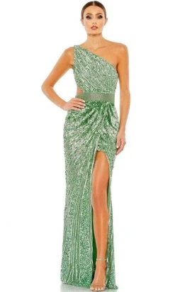 Mac Duggal 5687 - One Sleeve Asymmetrical Long Gown 12 Mac Duggal 5687 - One Sleeve Asymmetrical Long Gown