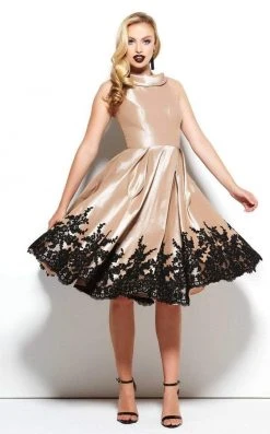 Party Dresses Mac Duggal - 62435 Lace Bateau A-line Dress 11 Party Dresses Mac Duggal - 62435 Lace Bateau A-line Dress