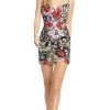 Mac Duggal - 67459 Crisscross Back Floral Sheath Dress 1 Mac Duggal - 67459 Crisscross Back Floral Sheath Dress