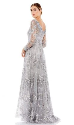 Mac Duggal - 67498 Bateau Floral Embroidered Gown