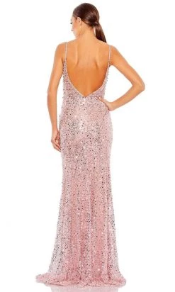 Mac Duggal 68175 - Embellished Plunging V-neckline Evening Dress