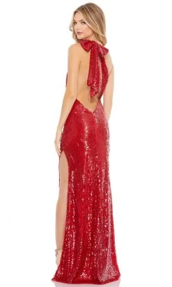 Mac Duggal - 93580 Sequined Asymmetric Sheath Dress With Slit 6 Mac Duggal - 93580 Sequined Asymmetric Sheath Dress With Slit
