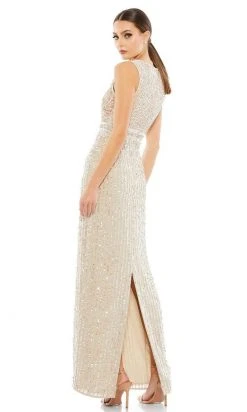 Mac Duggal - 93603 Bateau Sequin Sheath Dress