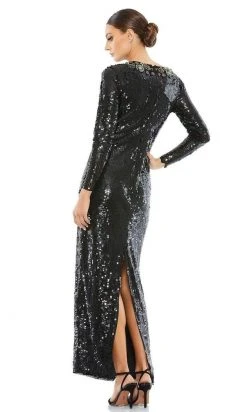 Mac Duggal - 93613 Beaded Bateau Sheath Dress