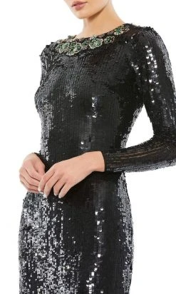 Mac Duggal - 93613 Beaded Bateau Sheath Dress