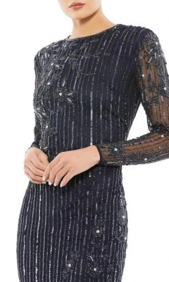 Mac Duggal 93626 - Long Sleeve Jewel Neck Evening Dress 10 Mac Duggal 93626 - Long Sleeve Jewel Neck Evening Dress