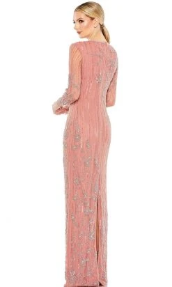 Mac Duggal 93626 - Long Sleeve Jewel Neck Evening Dress 12 Mac Duggal 93626 - Long Sleeve Jewel Neck Evening Dress