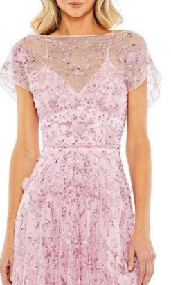 Mac Duggal 93685 - Short Cap Sleeve A-Line Dress 10 Mac Duggal 93685 - Short Cap Sleeve A-Line Dress