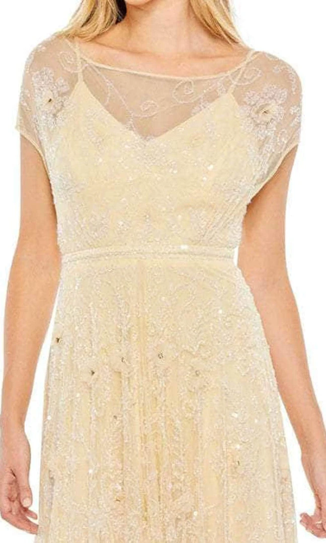 Mac Duggal 93685 - Short Cap Sleeve A-Line Dress 8 Mac Duggal 93685 - Short Cap Sleeve A-Line Dress