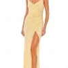 Mac Duggal 93733 - Sleeveless Deep V-neck Evening Dress