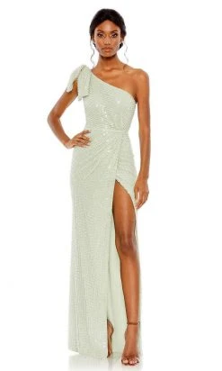 Mac Duggal - 93735 Pearl Beaded High Slit Gown 11 Mac Duggal - 93735 Pearl Beaded High Slit Gown