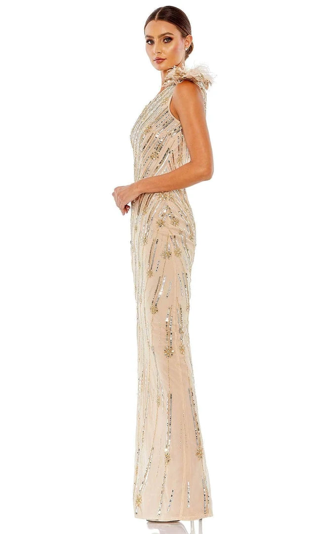 Mac Duggal 93739 - Embellished Asymmetrical Neck Evening Gown 5 Mac Duggal 93739 - Embellished Asymmetrical Neck Evening Gown