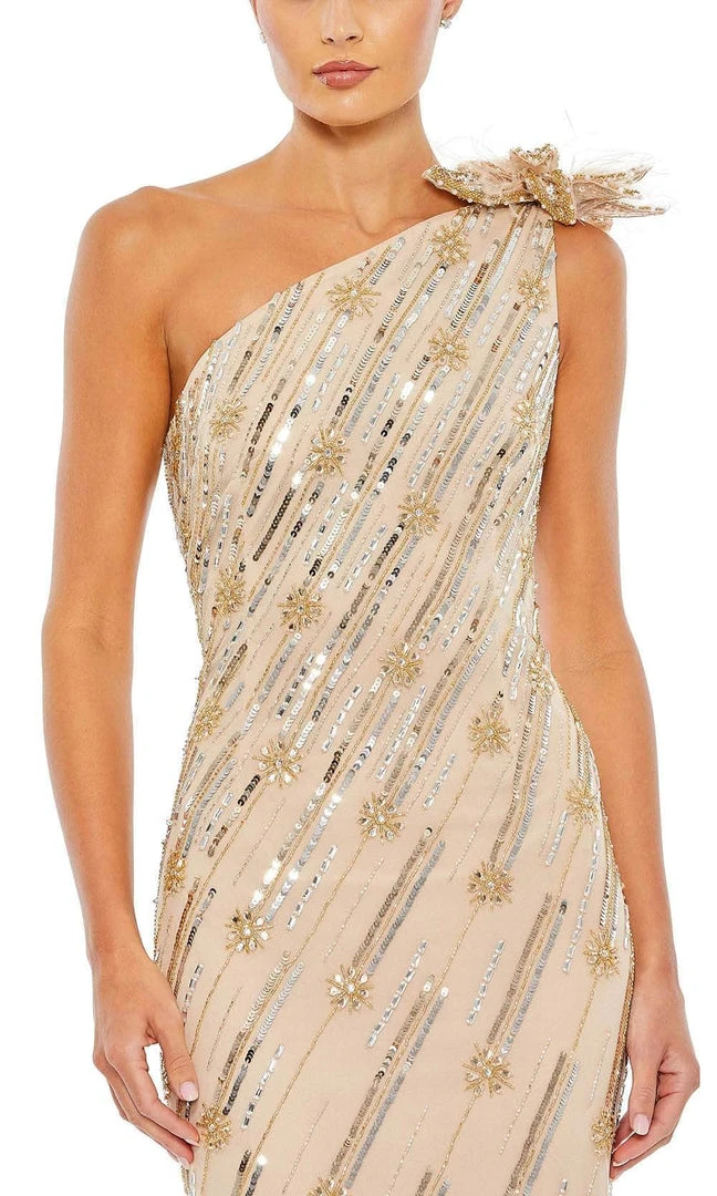 Mac Duggal 93739 - Embellished Asymmetrical Neck Evening Gown 6 Mac Duggal 93739 - Embellished Asymmetrical Neck Evening Gown