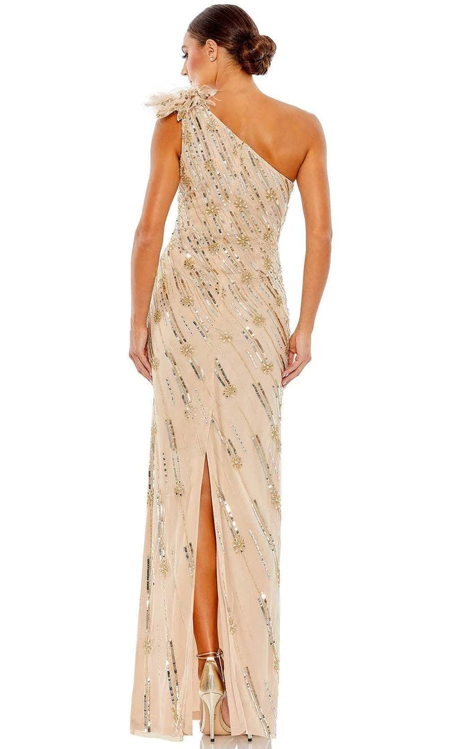 Mac Duggal 93739 - Embellished Asymmetrical Neck Evening Gown 4 Mac Duggal 93739 - Embellished Asymmetrical Neck Evening Gown