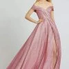 Mac Duggal Ballgowns - 67121H Pleated Off-Shoulder Ballgown