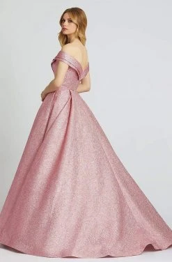 Mac Duggal Ballgowns - 67121H Pleated Off-Shoulder Ballgown