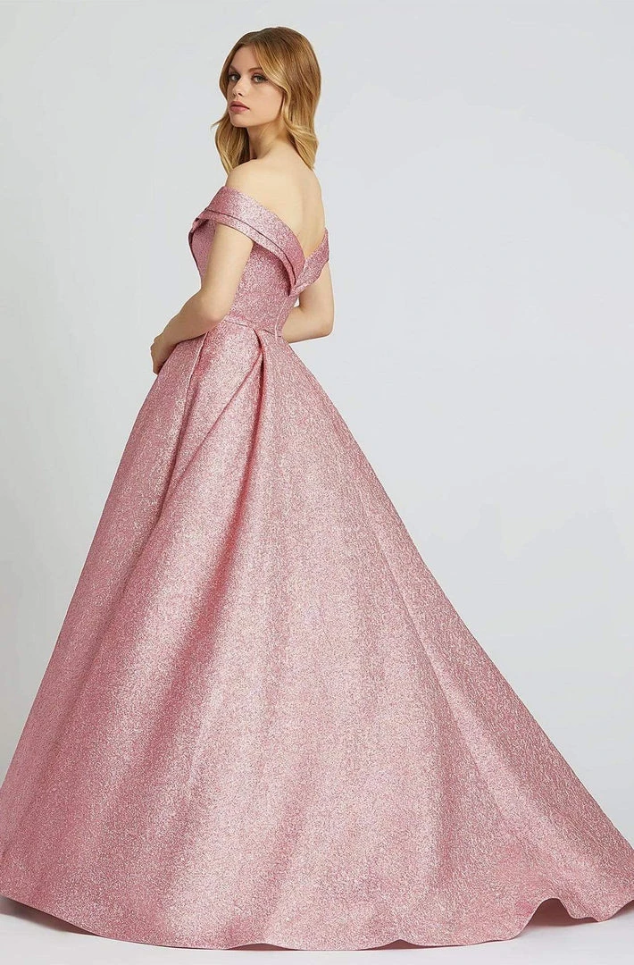 Mac Duggal Ballgowns - 67121H Pleated Off-Shoulder Ballgown 4 Mac Duggal Ballgowns - 67121H Pleated Off-Shoulder Ballgown