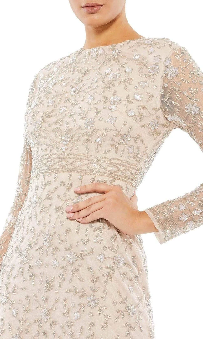 Mac Duggal Cocktail - 10812D Jewel Knee-Length Sheath Dress 5 Mac Duggal Cocktail - 10812D Jewel Knee-Length Sheath Dress