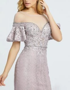Mac Duggal Evening - 20140D Embroidered Illusion Sheath Evening Gown 7 Mac Duggal Evening - 20140D Embroidered Illusion Sheath Evening Gown