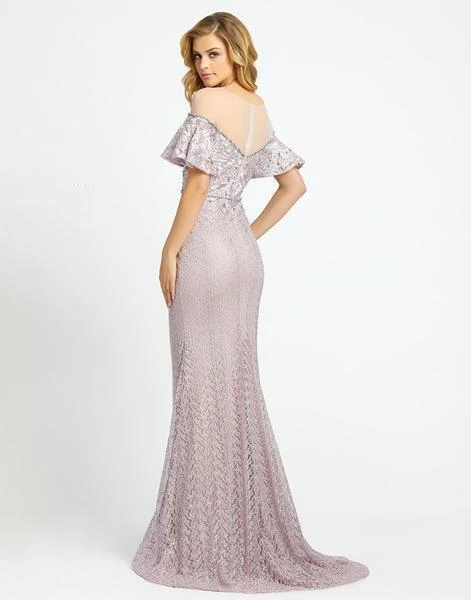 Mac Duggal Evening - 20140D Embroidered Illusion Sheath Evening Gown 4 Mac Duggal Evening - 20140D Embroidered Illusion Sheath Evening Gown