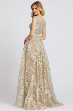 Mac Duggal Evening - 20141D Embroidered Illusion Yoke Evening Gown 14 Mac Duggal Evening - 20141D Embroidered Illusion Yoke Evening Gown
