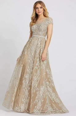 Mac Duggal Evening - 20141D Embroidered Illusion Yoke Evening Gown 13 Mac Duggal Evening - 20141D Embroidered Illusion Yoke Evening Gown