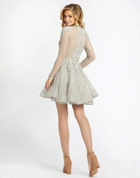 Mac Duggal Evening - 30624D Embroidered Long Sleeve A-line Dress 4 Mac Duggal Evening - 30624D Embroidered Long Sleeve A-line Dress