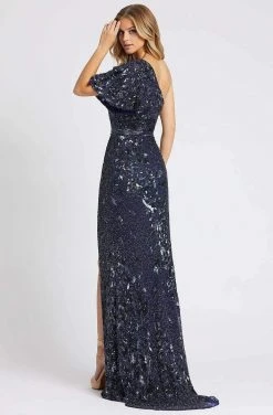 Mac Duggal Evening - 4986D Sequin Embellished Asymmetrical Dress With Slit 8 Mac Duggal Evening - 4986D Sequin Embellished Asymmetrical Dress With Slit