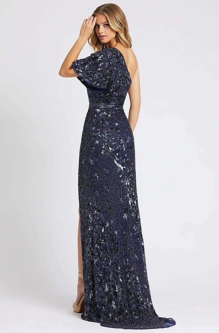 Mac Duggal Evening - 4986D Sequin Embellished Asymmetrical Dress With Slit 5 Mac Duggal Evening - 4986D Sequin Embellished Asymmetrical Dress With Slit