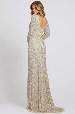 Mac Duggal Evening - 5021D Sequin Embellished Long Sleeves Gown 6 Mac Duggal Evening - 5021D Sequin Embellished Long Sleeves Gown