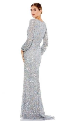 Mac Duggal Evening - 5213D Plunging V-Neck Sheath Dress