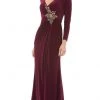 Mac Duggal Evening - 67848D V-Neck Draped Sheath Dress