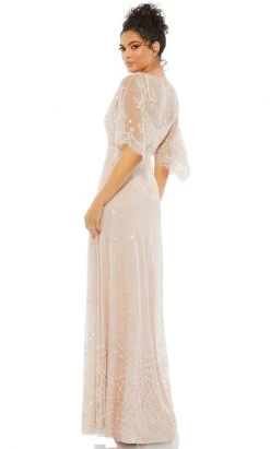 Mac Duggal Evening - 9144D Bateau Elegant Beaded Gown