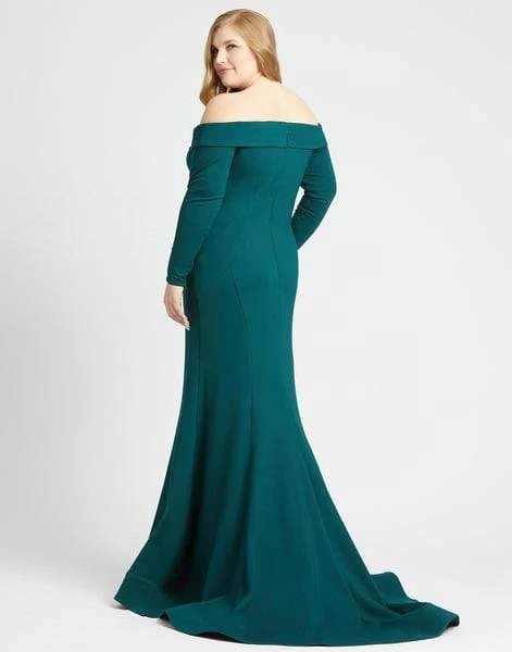 Mac Duggal Fabulouss - 48893F Off-Shoulder Long Sleeves Trumpet Gown 4 Mac Duggal Fabulouss - 48893F Off-Shoulder Long Sleeves Trumpet Gown