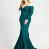 Mac Duggal Fabulouss - 48893F Off-Shoulder Long Sleeves Trumpet Gown 1 Mac Duggal Fabulouss - 48893F Off-Shoulder Long Sleeves Trumpet Gown