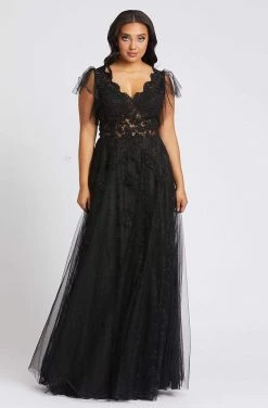 Mac Duggal Fabulouss - 49072F Embroidered Lace Long Dress