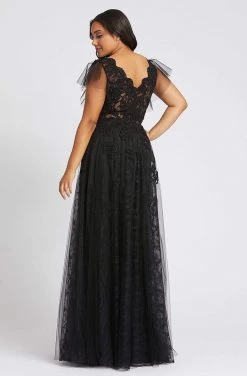 Mac Duggal Fabulouss - 49072F Embroidered Lace Long Dress