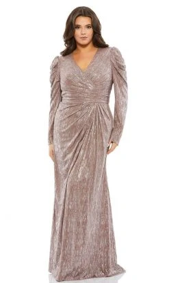 Mac Duggal Fabulouss - 49503F Streak Designed Evening Dress