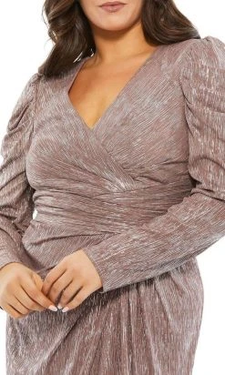 Mac Duggal Fabulouss - 49503F Streak Designed Evening Dress