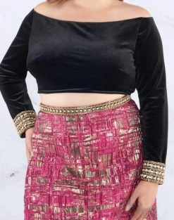 Mac Duggal Fabulouss - 66789F Two Piece Velvet Bateau Mermaid Dress 7 Mac Duggal Fabulouss - 66789F Two Piece Velvet Bateau Mermaid Dress