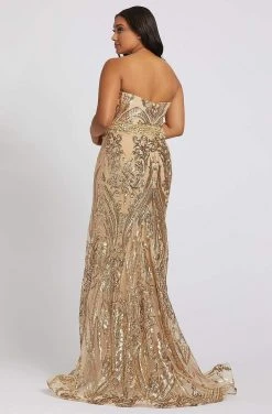 Mac Duggal Fabulouss - 66828F Bedazzled Trumpet Dress With Train 6 Mac Duggal Fabulouss - 66828F Bedazzled Trumpet Dress With Train