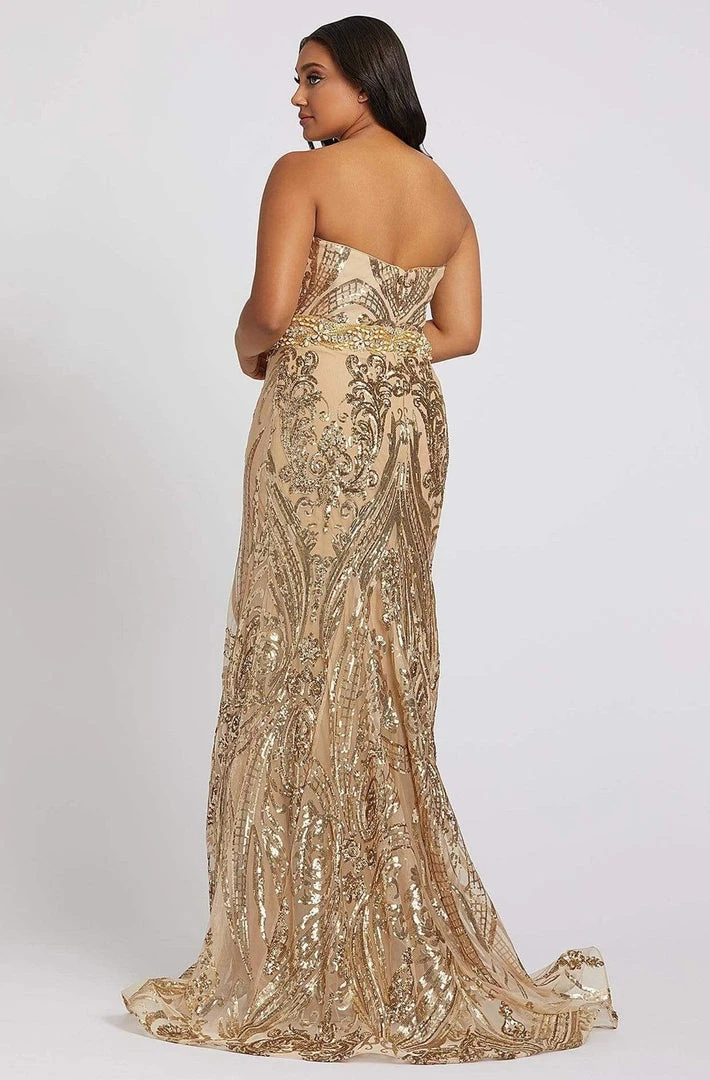 Mac Duggal Fabulouss - 66828F Bedazzled Trumpet Dress With Train 4 Mac Duggal Fabulouss - 66828F Bedazzled Trumpet Dress With Train